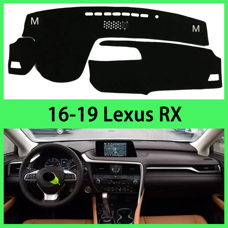 For 16 17 18 19 Lexus RX MAT DASH  instrument panel dark mat rx200t / 300 / 450h Mat Dashboard Carpet Accessories Car Cushion