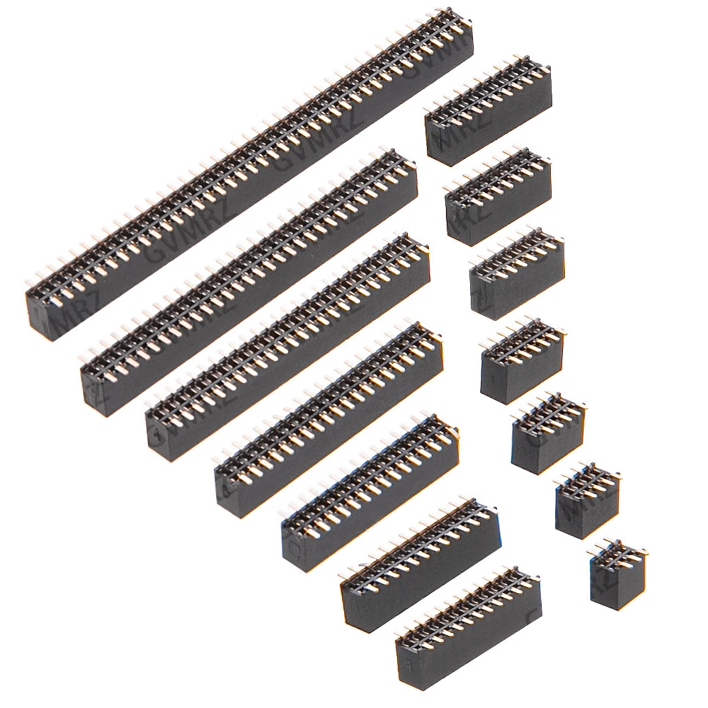 10pcs SMT 2x5 2x10 1.27mm 1.27 Double Row Female Breakaway PCB Board Pin Header socket Connector Pinheader 2*5 2*10