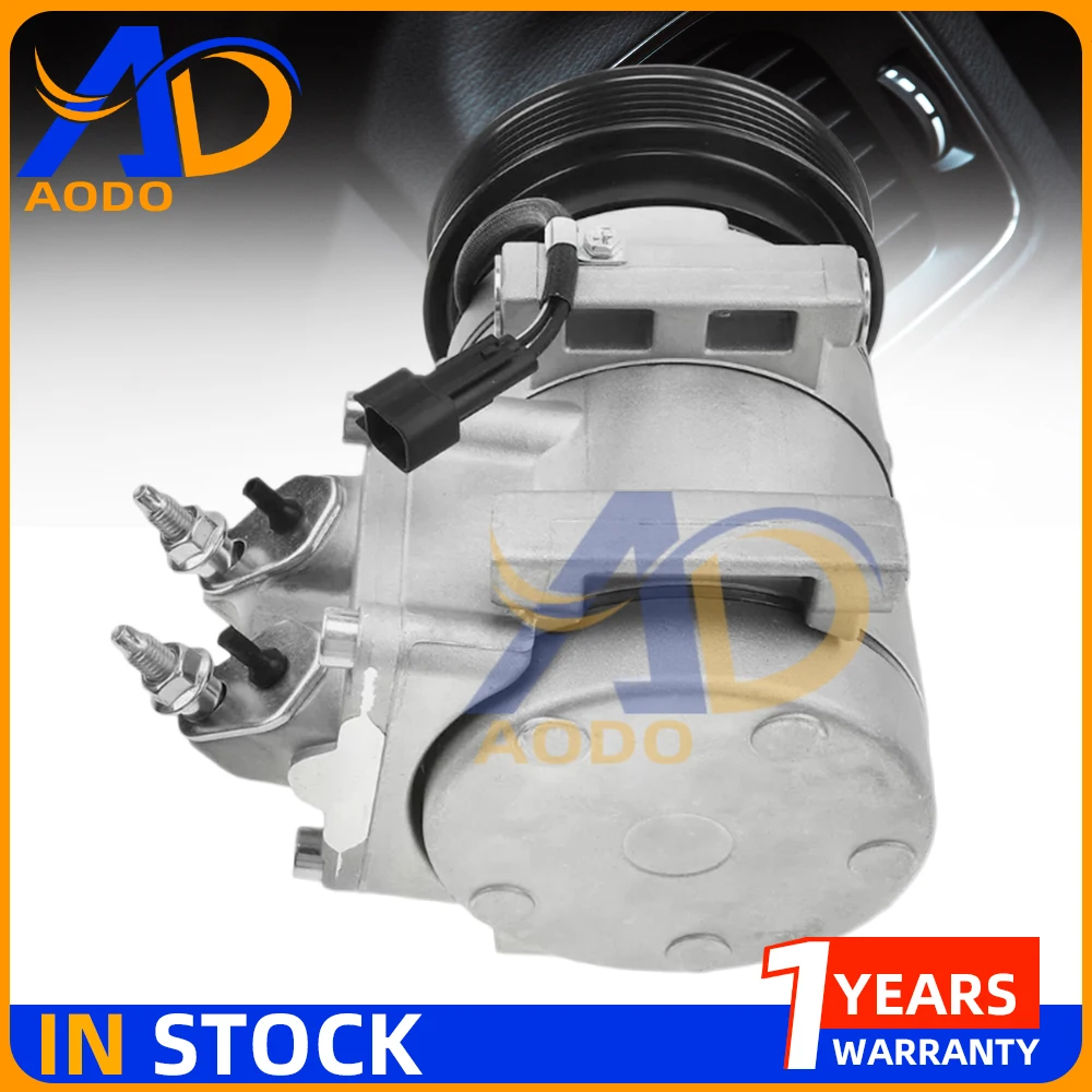 A/C AC Kompressor mit Kupplung für 2011–2013 Ford Fiesta L4 1.6L HS15 98319 CO11340C BE8Z19703A AE8319D629AD 6 Nut