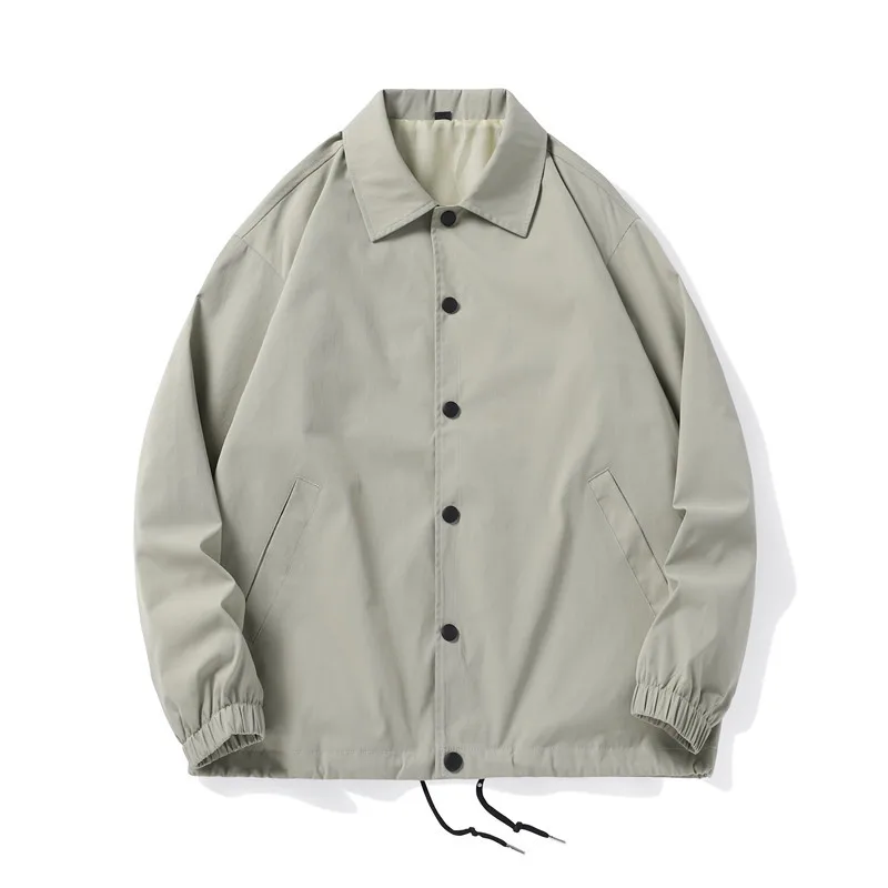 

2025 Autumn New Casual Loose Jackets for Men Korean Fashion Solid Men's Jacket Coats Japan Streetwear Men Clothing