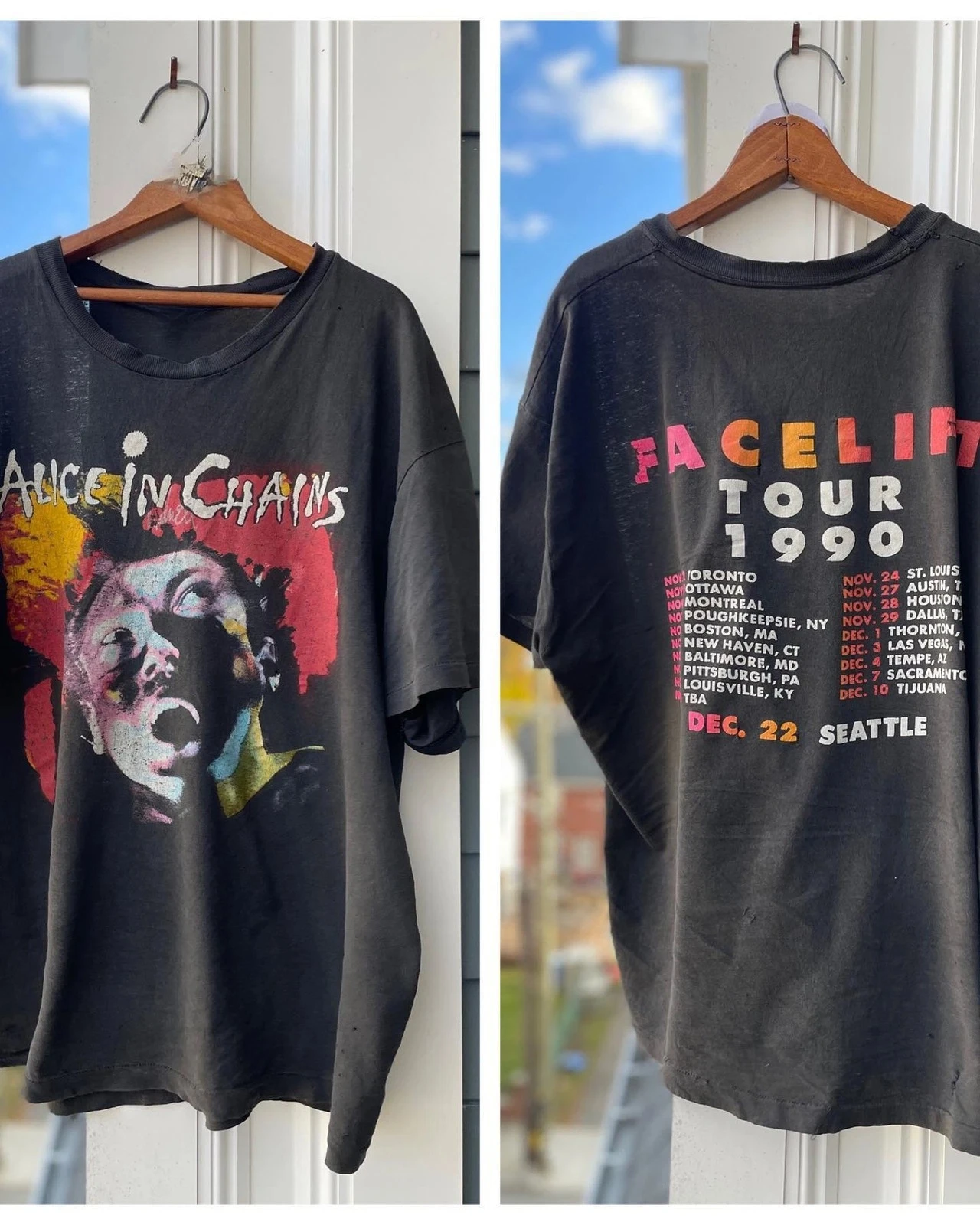 

Alice in Chains Rock Band Facelift Tour 1993 Remake T Shirt
