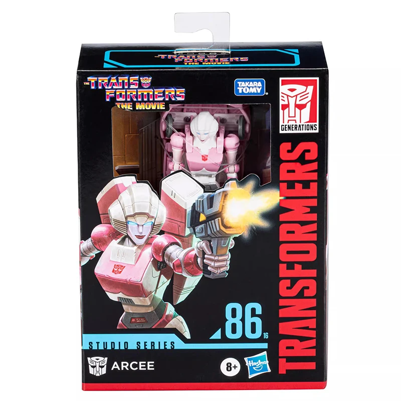 Hasbro-figura de acción de Transformers Studio Series SS86 Deluxe Arcee, modelo de Anime, juguete Original, regalos de Hobby, 14cm, en Stock