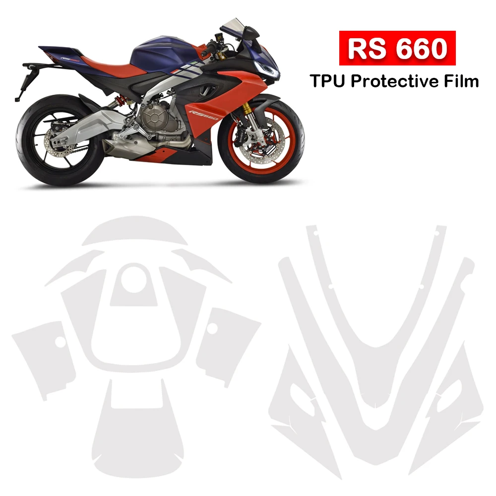 For Aprilia RS660 PPF TPU Protective Film Clear Paint Protection Fits RS 660 rs660 Tank Fairing Protection Anti-scratch Film