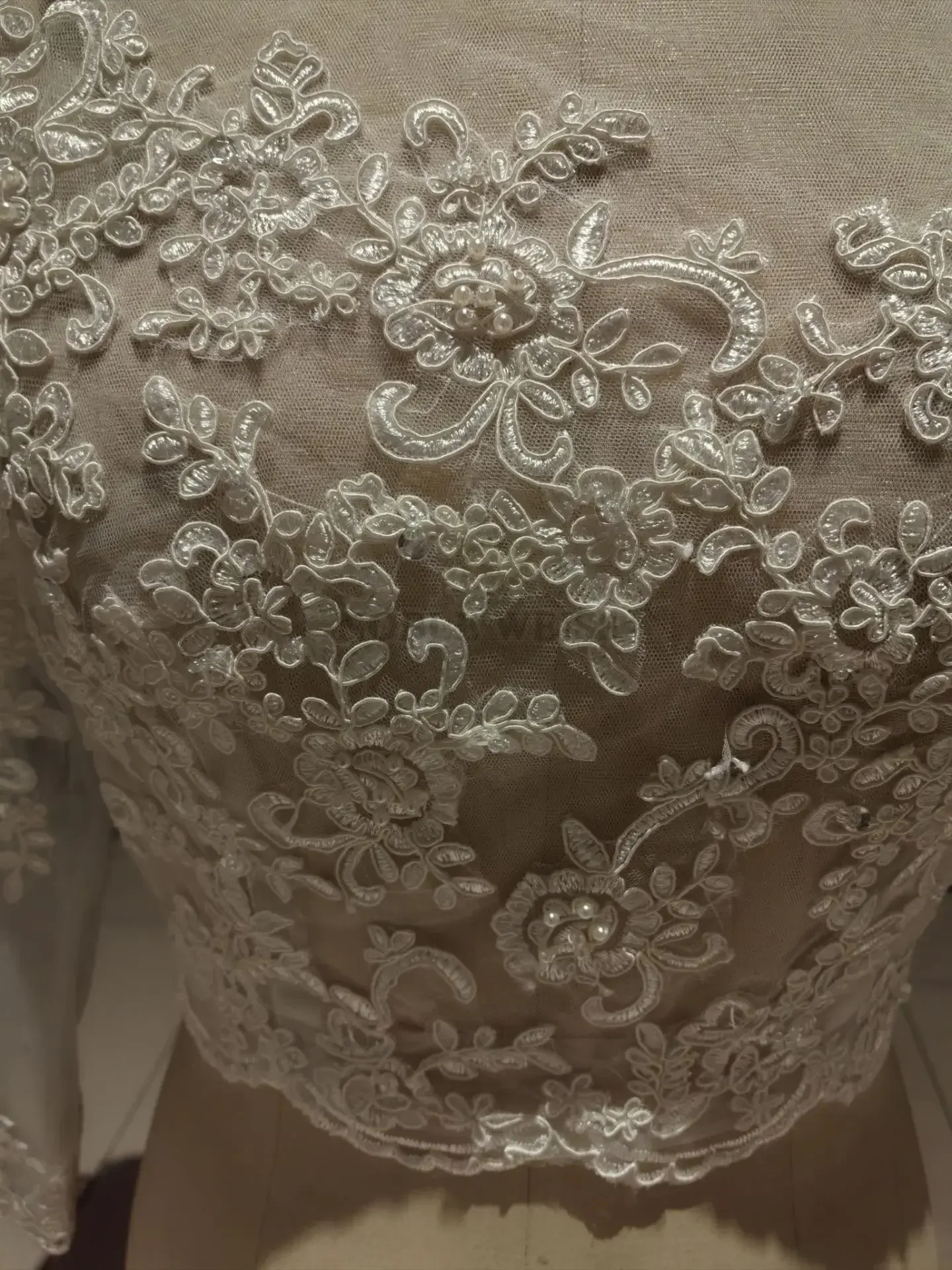 Bolero de boda de manga larga 3/4, envolturas nupciales para fiesta de boda, graduación, chaqueta de novia con cuentas, Bolero, encogimiento de hombros personalizado