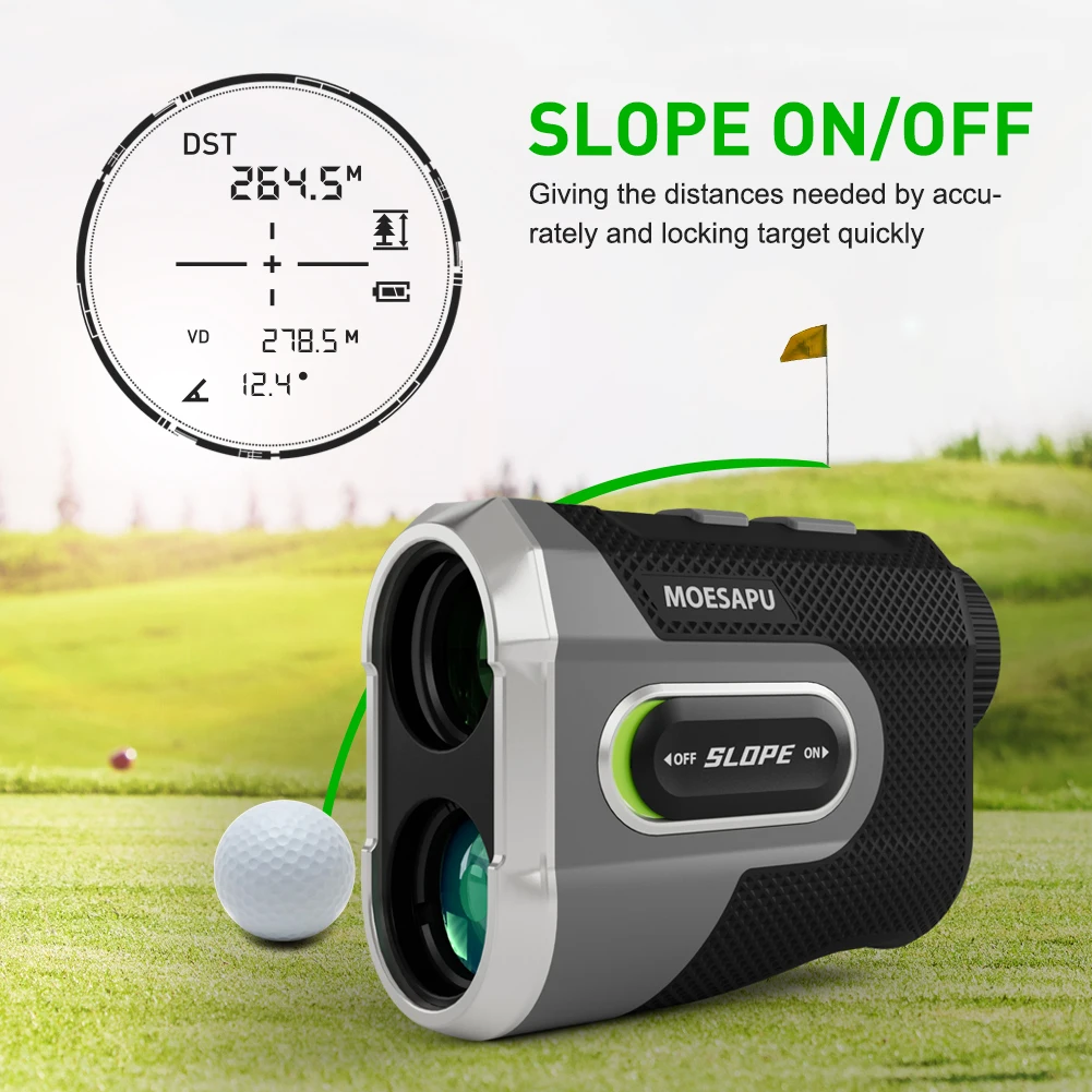 Imagem -03 - Bosean Mx600 Golf Rangefinder Medidor de Distância a Laser Range Meter para Golf Magnético Recarregável Golf Rangefinder