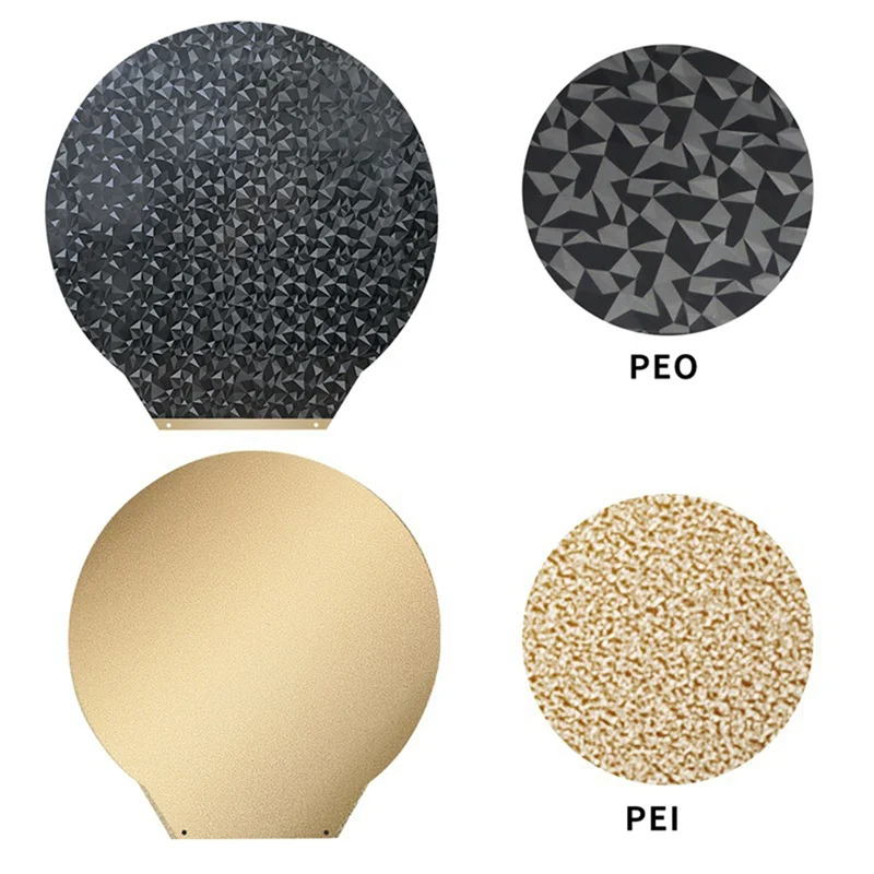 For Flsun V400 PEO Plate Round PEI Sheet Double Side Steel Sheet PEO For V400 Flsun Super Racer PEO Build Plate