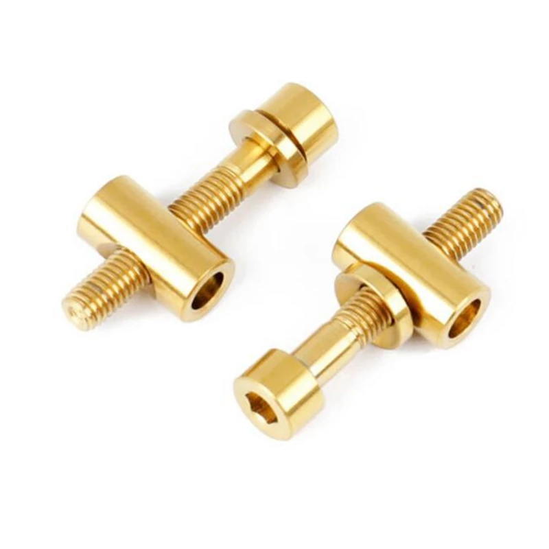 2Pcs Titanium Bolts M5X30 Hex Headed For Bicycle Seatpost Fastening MTB Mountain Bike Ti Parts Screws