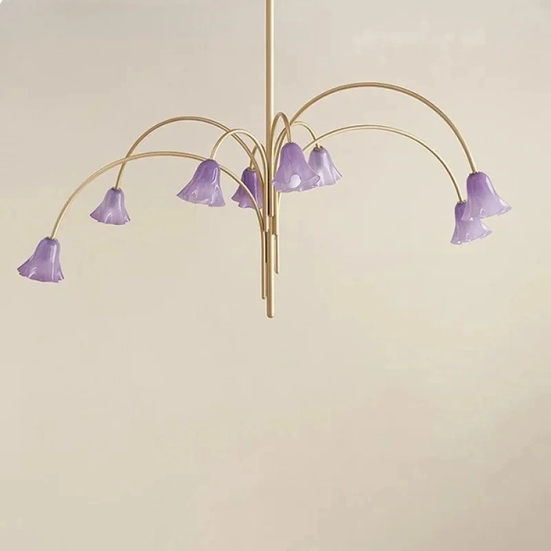 

Реплика люстры «Цветок» во французском средневековом стиле, дизайнерская, для отелей, ресторанов, спален