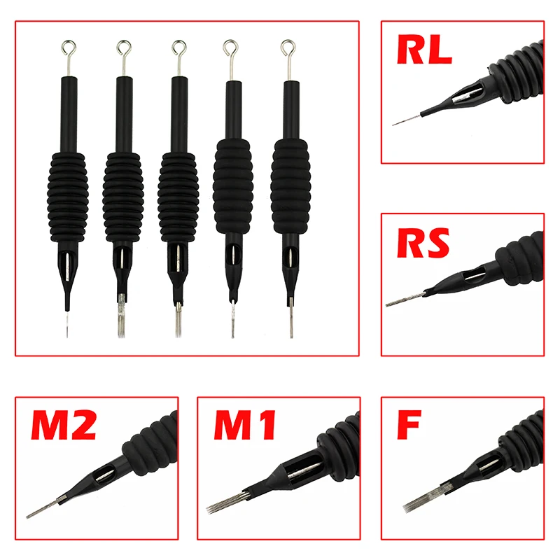 

OPHIR Sterile Disposable Tattoo Nozzle Needle Tips and Tube 3/4 Grip 6PCS/Lot RL RS F M1 M2 Tattoo Needle TA110