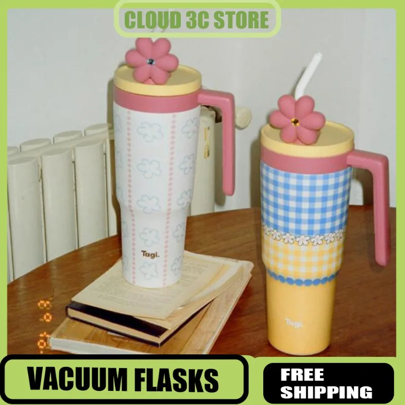 

Таги. Термос большой емкости, термосы из нержавеющей стали, автомобильная чашка для воды, портативная чашка для питья на открытом воздухе с соломинкой