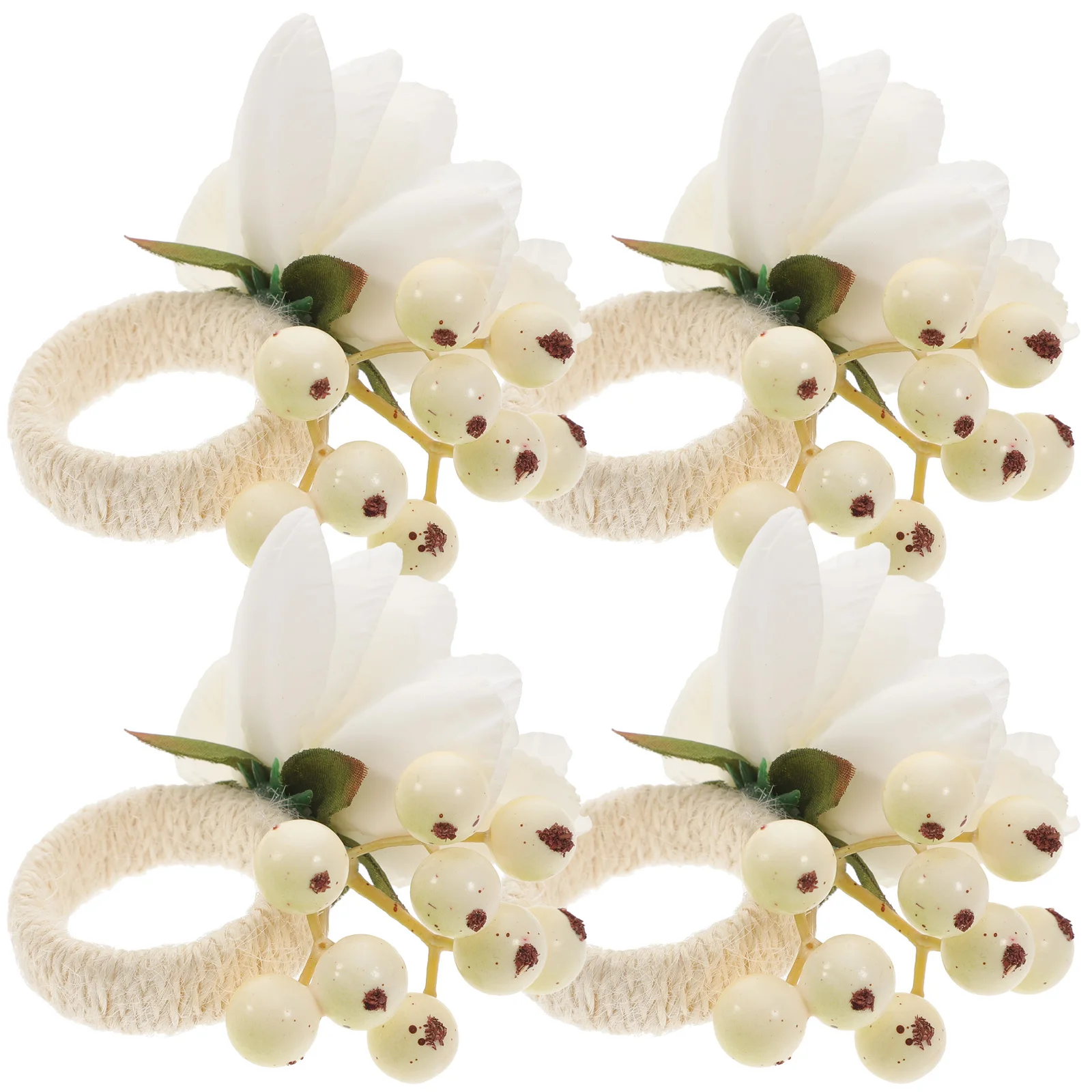 4 قطعة حلقات منديل أنيقة صنعة جيدة على المدى الطويل استخدام أنيق الجدول إعداد حفلة جمع ديكور المناديل خواتم