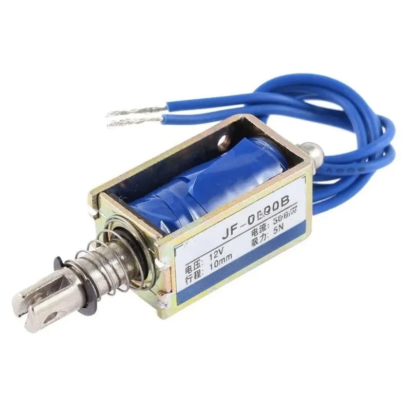 Frame push-pull electromagnet JF-0730B 12V 24V 6V stroke 10mm suction 5N