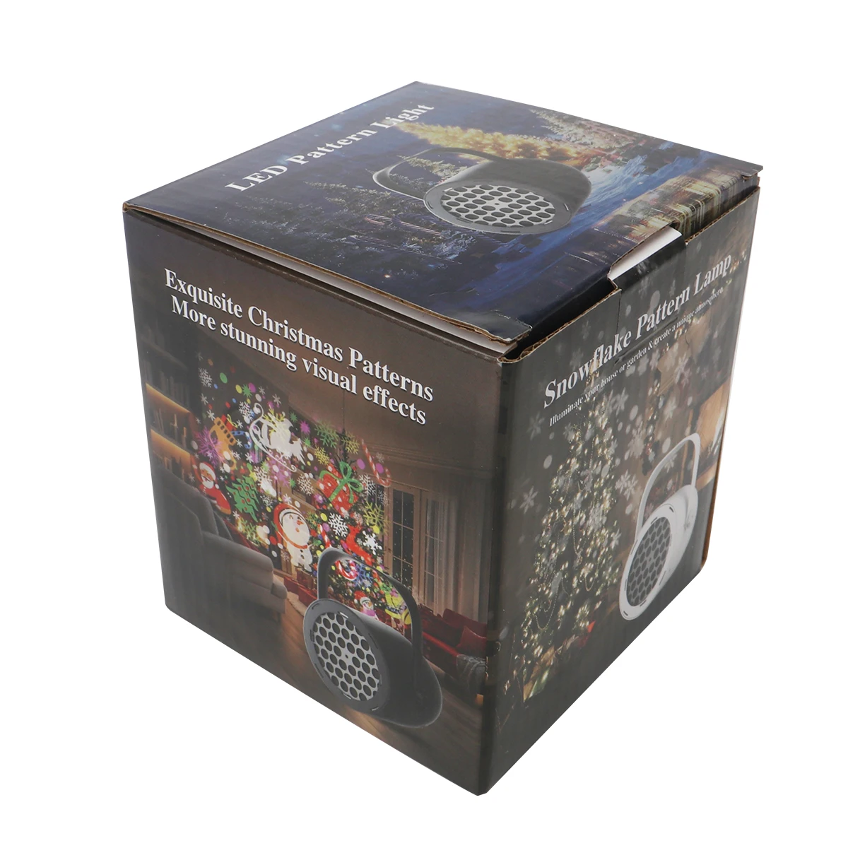 LED Halloween Christmas Pattern Projection Light USB 5V Party Decorative Lamp Pumpkin Ghost Snowflake Rotating Projector Lamp