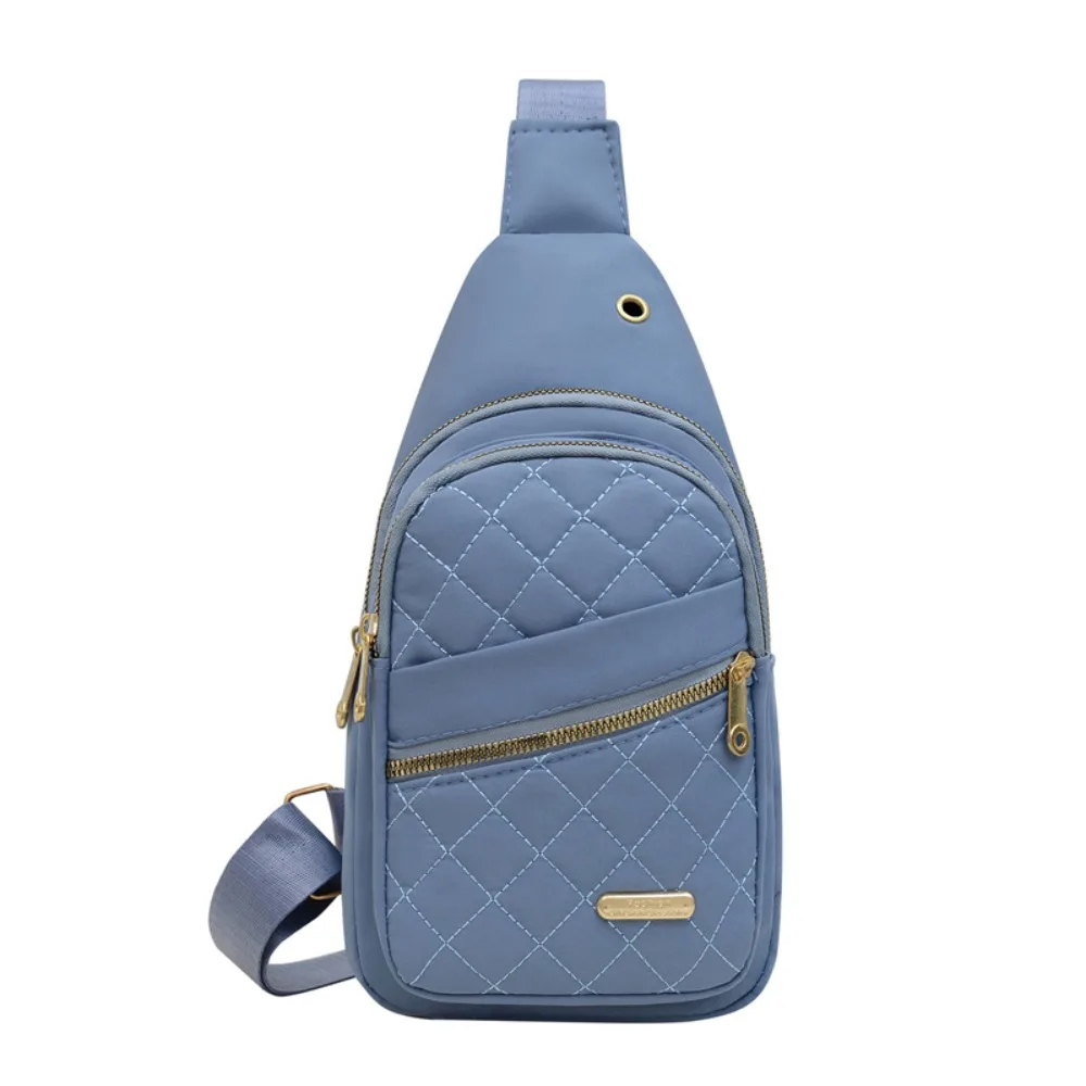 Modische, mehrschichtige, gesteppte Umhängetasche für Damen, Oxford-Stoff, einfarbig, lässige Schultertasche, große Kapazität, Brusttasche, ideal für Outdoor-Aktivitäten und Reisen. – Detail 7