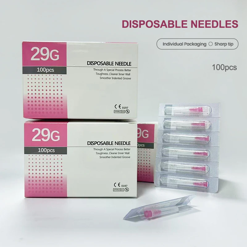 

100pcs/box Disposable Beauty Needle 29G 13mm Small Eyelid Tools 29G Needle