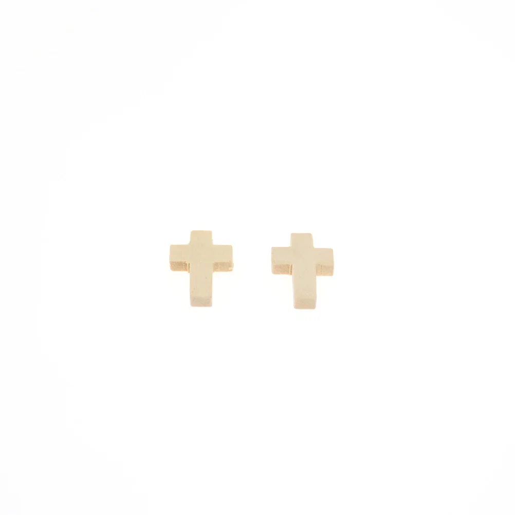 

100 шт. деревянных подвесок-крестиков в ретро-стиле для изготовления украшений своими руками, для ожерелий, браслетов, серег и аксессуаров