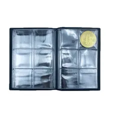 60 Piece/Coin Collection Album Coin Storage Book Can Put less than 40 mm Coins have Anti-slip cover Coin Hold Book 6 Grids/page