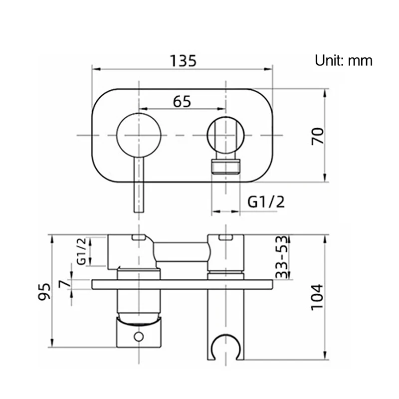 Imagem -04 - Conjunto de Pulverizador de Bidés Higiênicos de Bronze Sólido para Parede Água Quente e Fria Conjunto de Chuveiro de Bidê Preto Higiênico