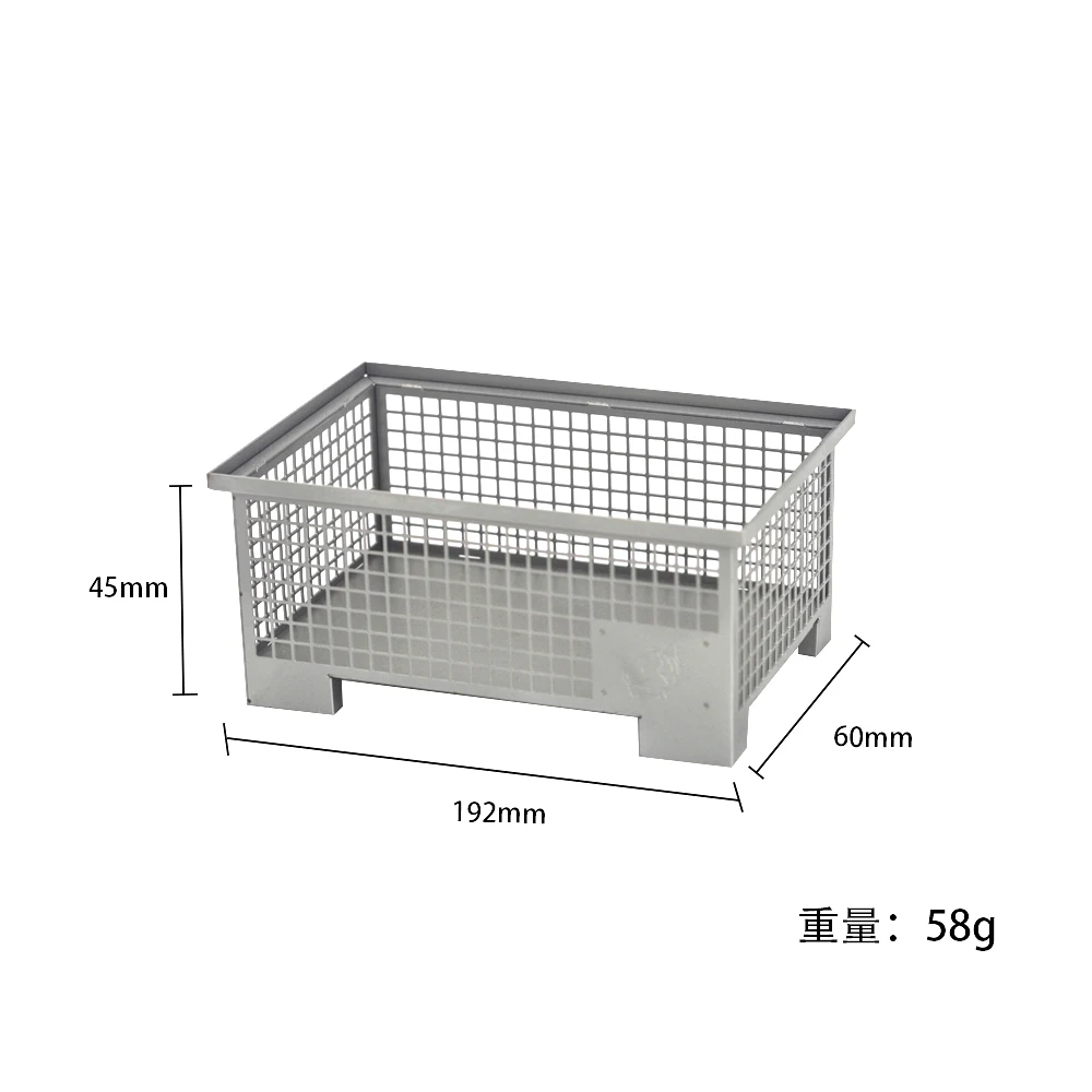 1 Stück Simulation Metall Fracht korb für Tamiya RC LKW Anhänger Kipper Scania Mann Benz Actros Volvo Auto DIY Teile