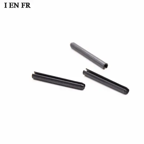 M1.5 M2 M2.5 M3 M4 M5 M6 M8 M10 M12 Svart stålfjädertyp Rak stift Elastisk cylindrisk saxsprint Styrpinne GB879 10 best sales fjäderstift - №10