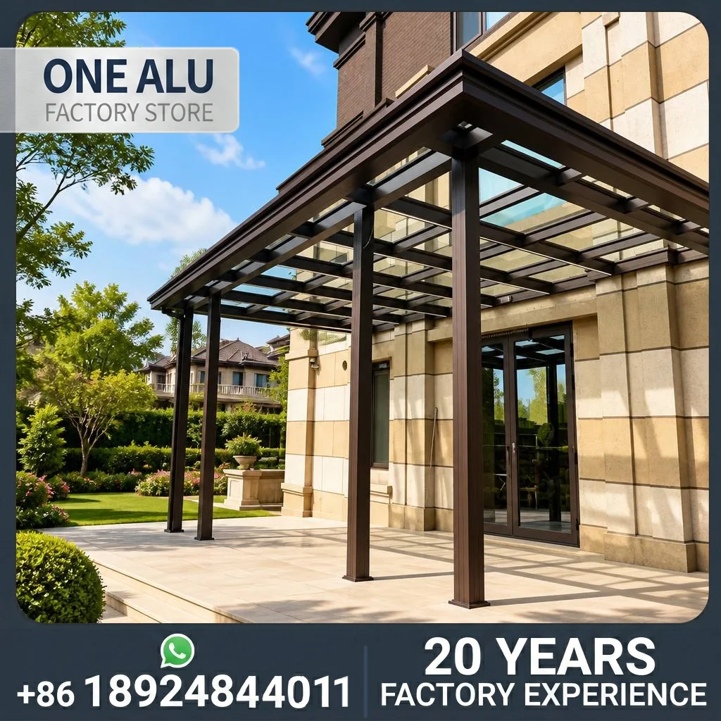 Customized Modern Flat Roof Sunroom, Aluminum Frame Glass Enclosure for Terrace, Modular Winter Garden with Ambient Lighting.
