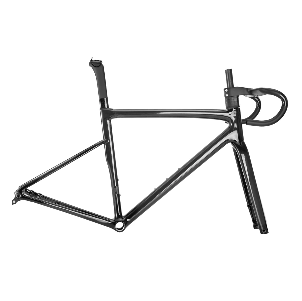 Spcycle R088 Carbon Racefiets Frame Schijfrem UDH Hanger Volledige Verborgen Kabel 700x32C Road Fiets Frameset met Stuur