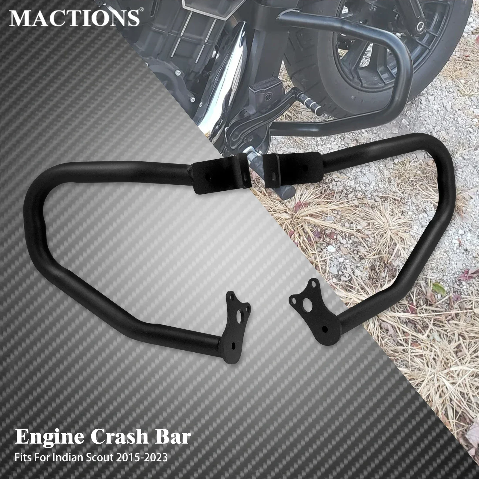 

Motorcycle Front Engine Crash Guard Bar Highway Falling Protection Bumper For Indian Scout 15-23 Scout Sixty Bobber Twenty 20-23