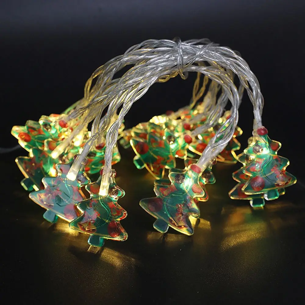 Guirxiété lumineuse de Noël à LED, flocon de neige, étoile, nickel é, guirxiété, batterie, USB, extérieur, arbre, vacances, décoration du Nouvel An, 1.5m-50m, 2024