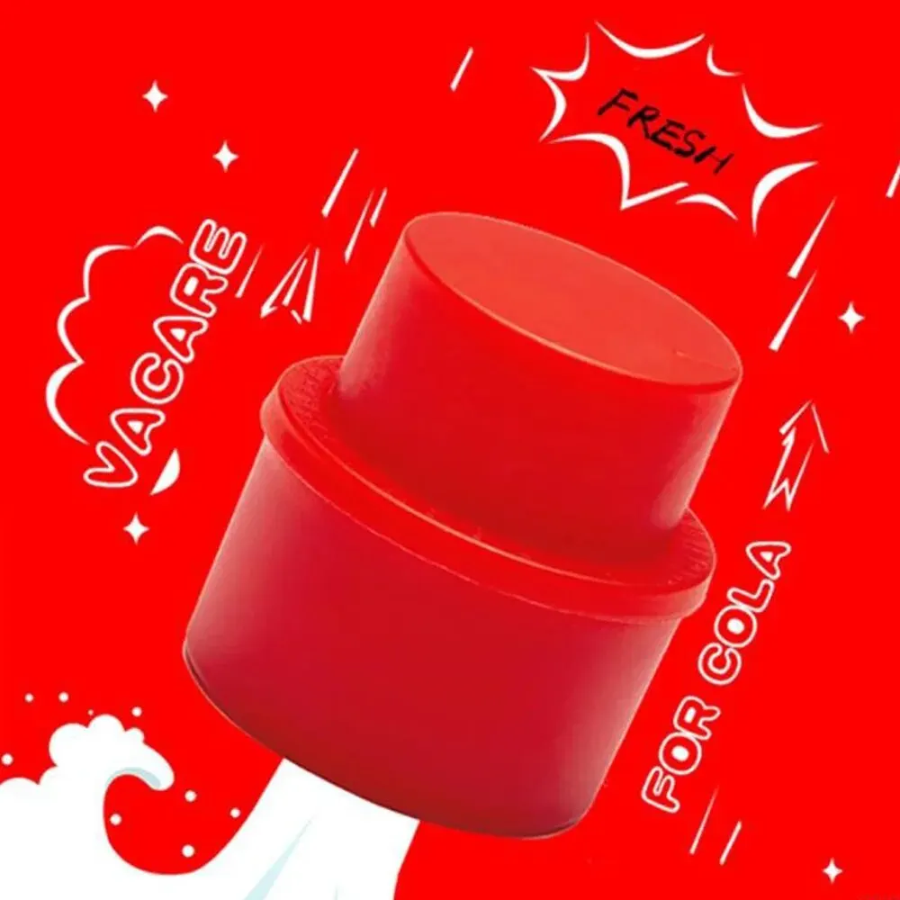 Press the Inflatable Soda Cap Coke Bottle Cap Inflatable Plastic Cap Drink Bottle Cap Keep the Air Cola Cap