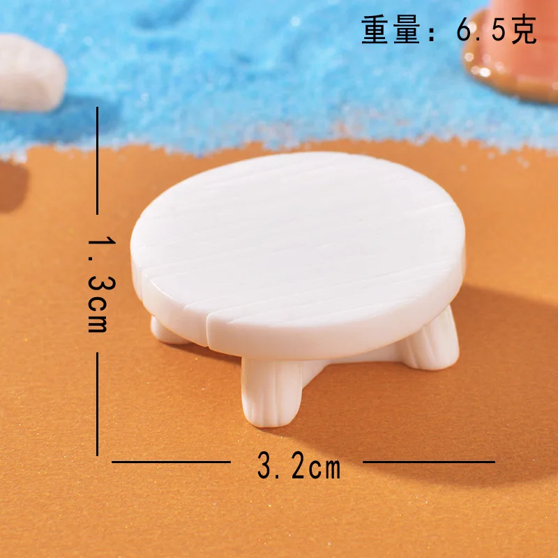 

6 Pcs Micro Landscape Ornament Buckets for Party Favors Beach Miniature Decorations Ocean Dollhouse Resin Child Kids
