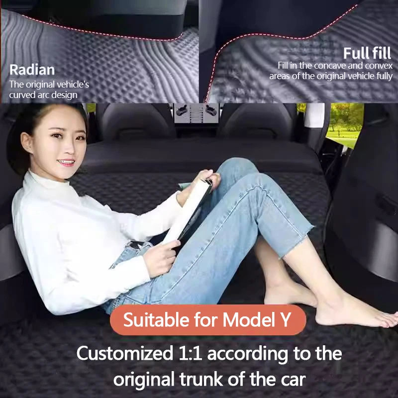 

Suitable for Tesla model-y non-inflatable mattress sleeping pad, trunk leveling pad, car sleeping tool, anti-slip car bed