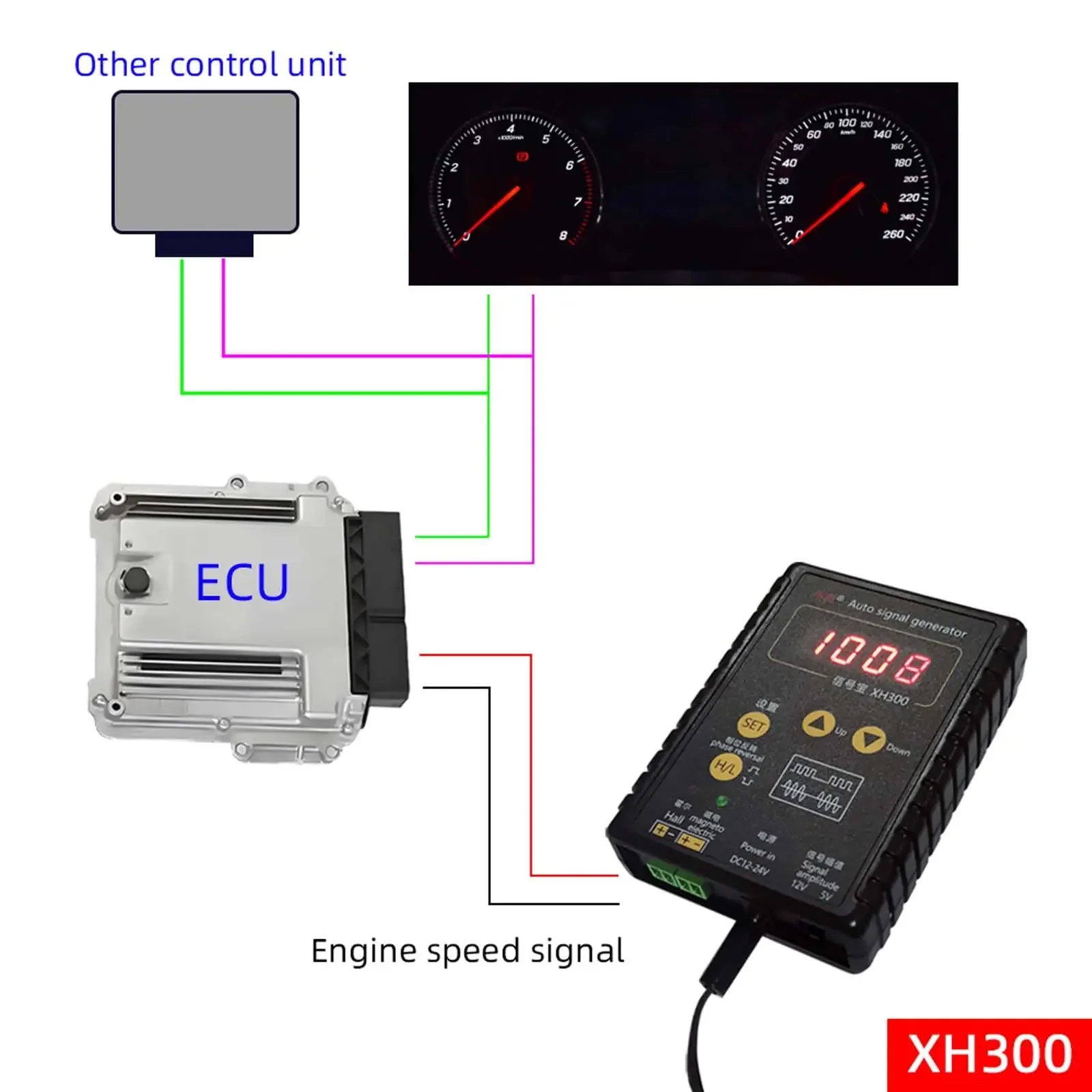 جديد XH 300 مستشعر قاعة السيارة XH300 مولد إشارة السيارات ar ABS CKP 12 ~ 24 فولت قاعة إشارة موقف سرعة السيارة 1 هرتز-8 كيلو هرتز الاستشعار