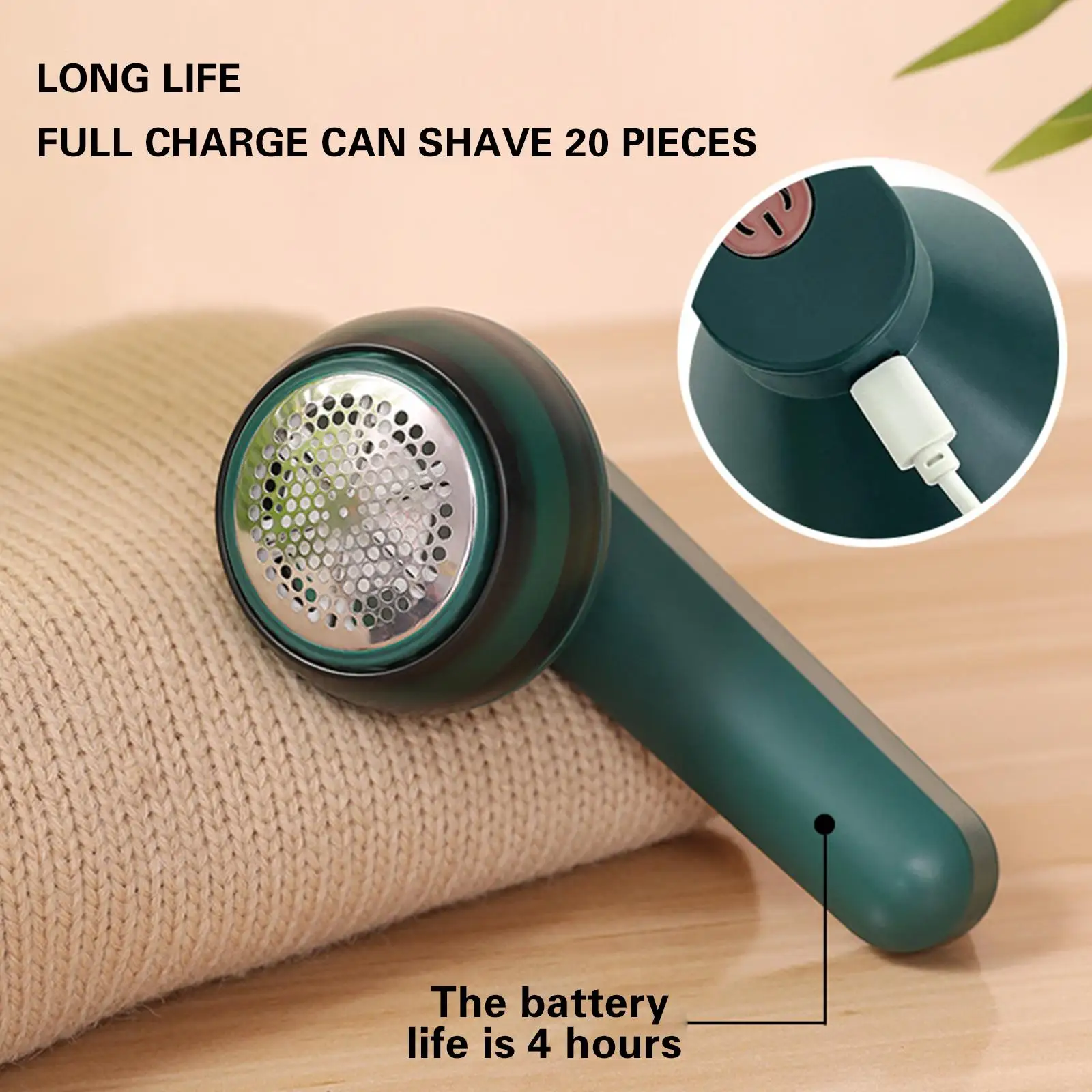 Electric Clothing Lint Trimmer Portable USB Charging Pomp Fluff Carpet Sweater Ball Remover Household Fabric Clothing Shaver