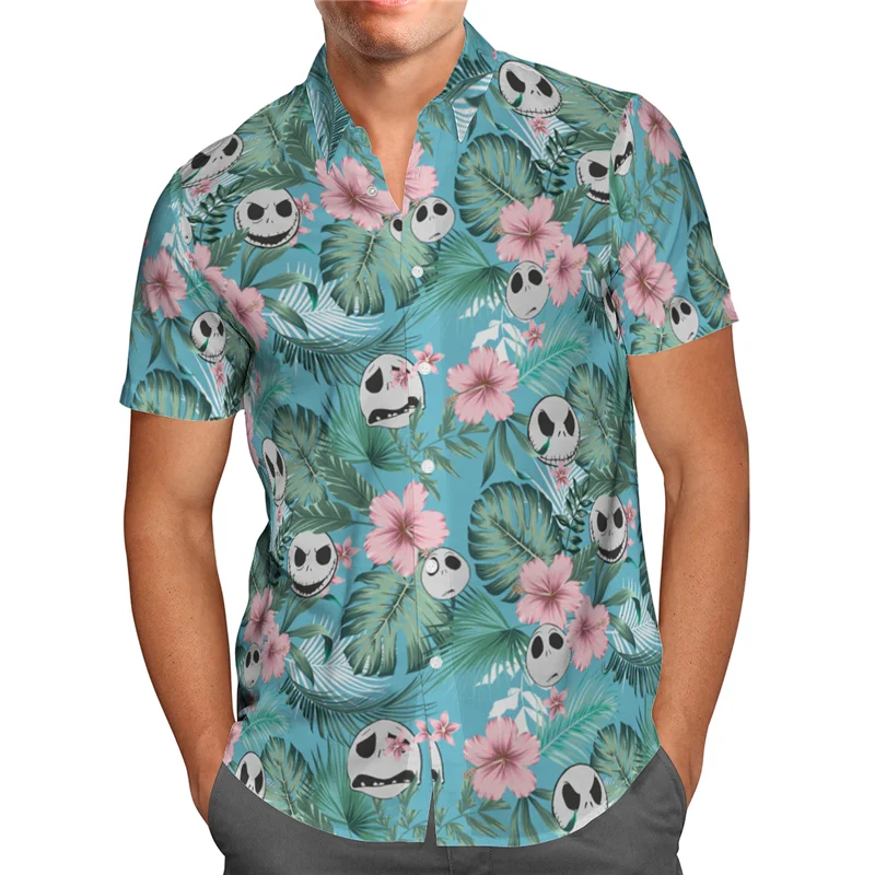 Hawaii Shirt Beach Summer Funny Cartoon Hawaiian Shirt 3D Printed Men's Shirt Women Tee hip hop shirts cosplay costume 06