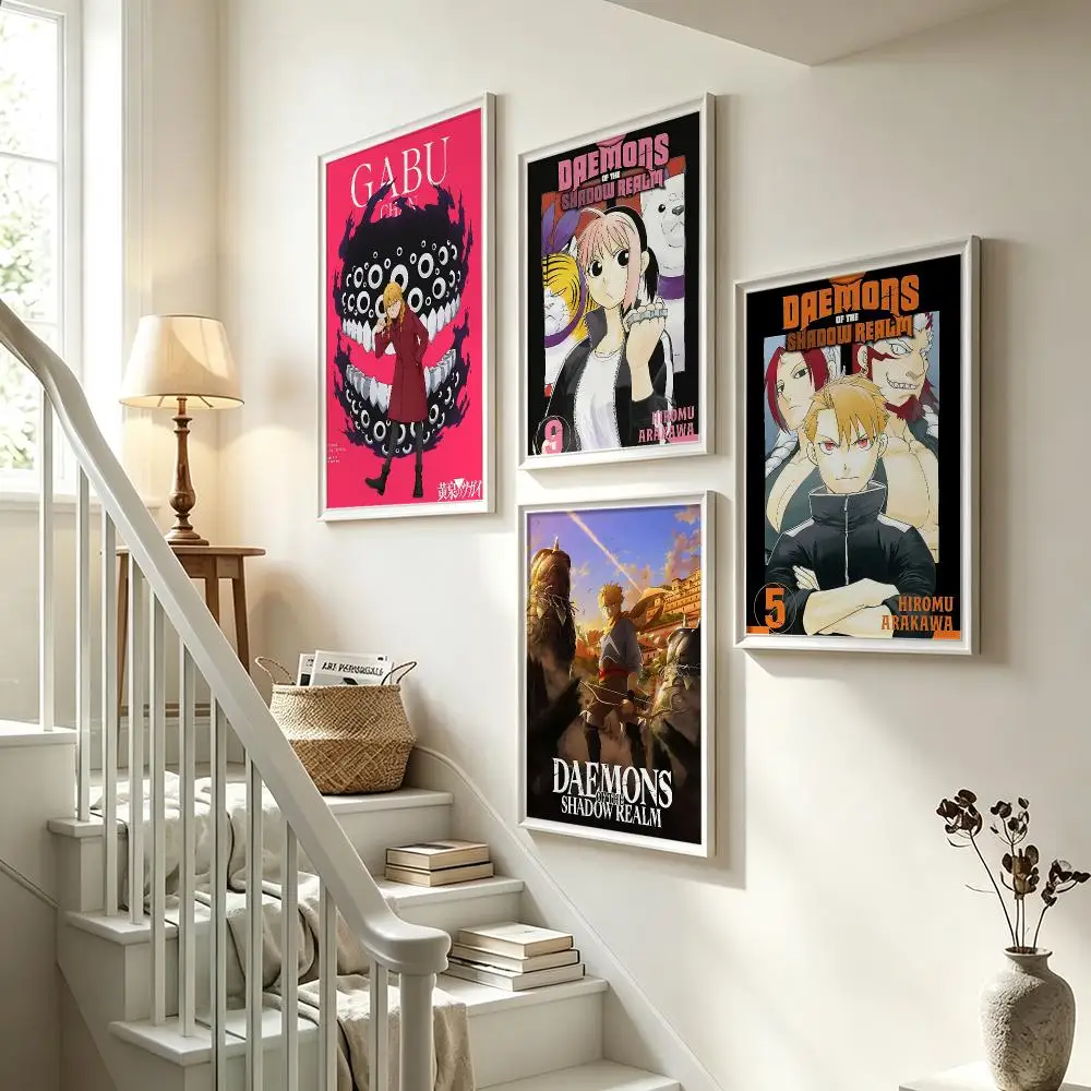comic Daemons of the Shadow Realm Poster Poster HD Waterproof Self-adhesive Art Print Wall Decor for Bedroom Living Room Gift