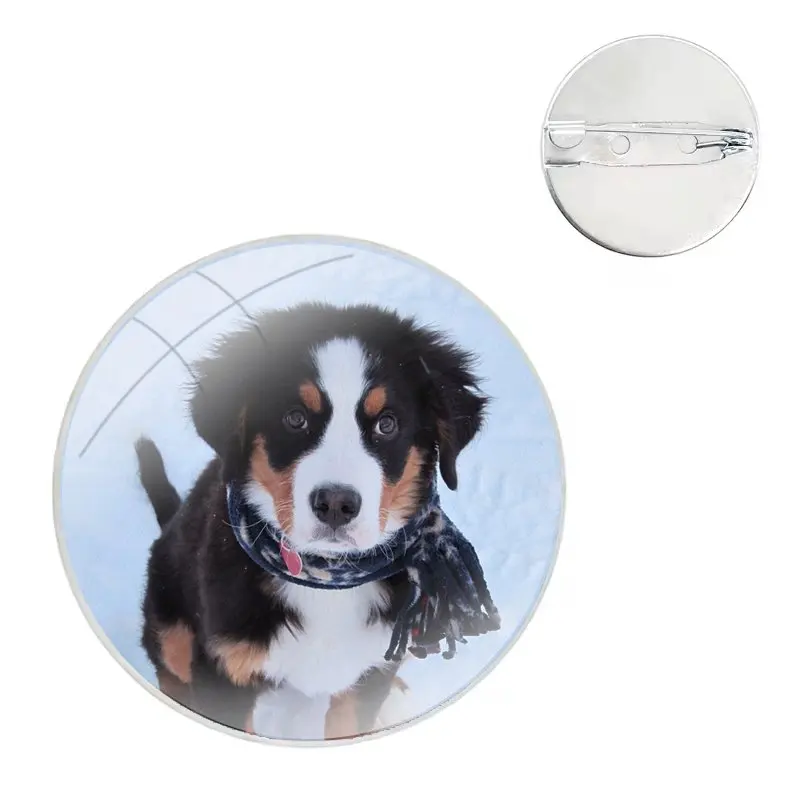 Bernese Mountain Dog Pins Badge Metal Brooches For Clothes Backpack Decoration gift