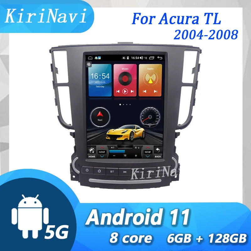 

KiriNavi For Acura TL Vertical Screen Android 13 Car Radio Car DVD Multimedia Player Auto GPS Navigation Stereo Video 2004-2008