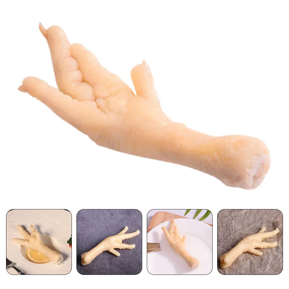 Lifelike Fake Chicken Feet High Simulation Decorative Artificial Claw Prop Food Presentation Restaurant Display Photo Party