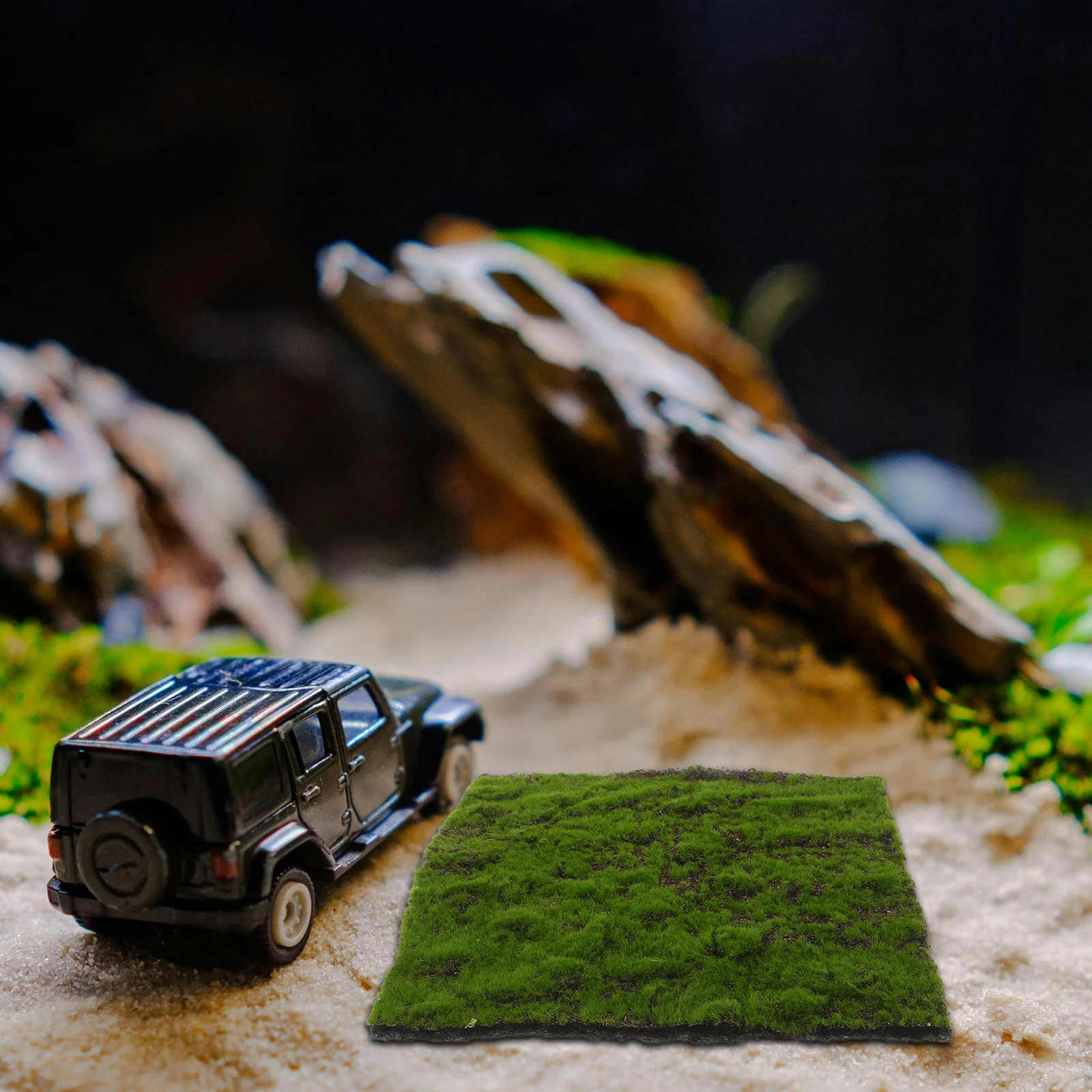 Faux gazon de mousse artificiel 12x12 pouces, pour l'artisanat, tapis de mousse artificielle réaliste pour Terrarium, jardin féerique, décoration intérieure et extérieure