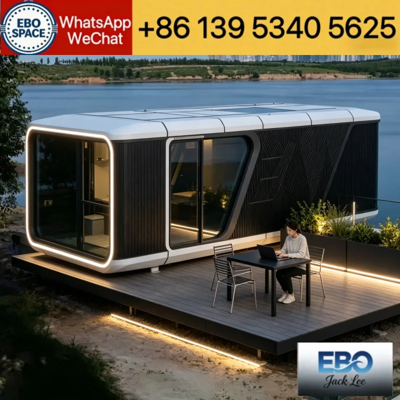 Scenic Resort Space Capsule Hotel 20ft Prefabricated Mobile House Waterproof Sound Insulation Luxury Glamping Cabin Outdoor Camp