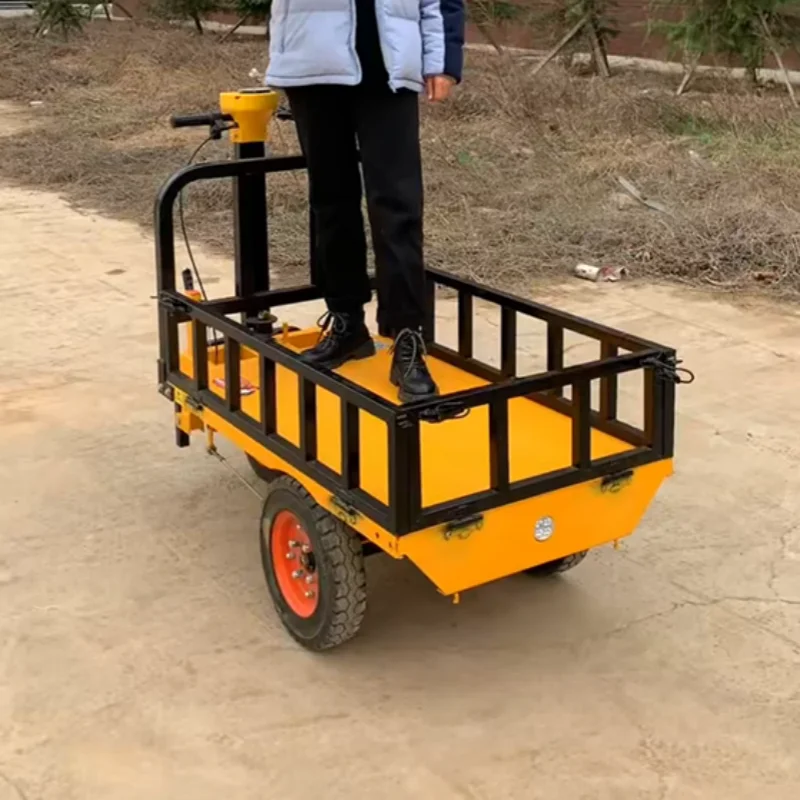 Ce High Quality Flatbed Cargo Heavy Duty Electric Platform Hand Trolley/ride On Electric Trolley Carts Construction Machinery