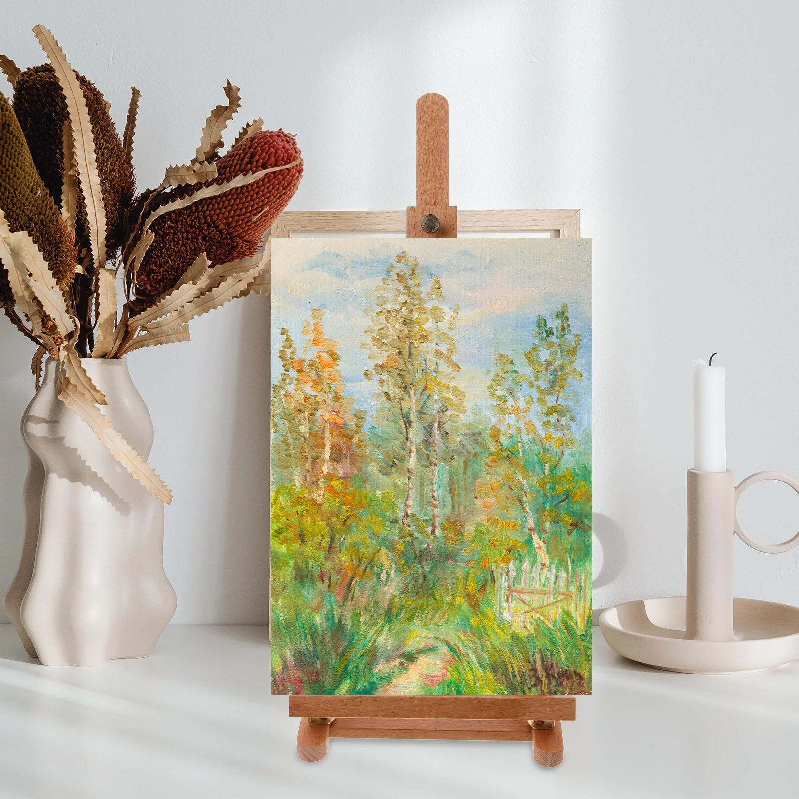 

Wooden Painting Stand Floor Display Art Easel Portable Light Sketching Easel For Canvas Poster Wedding Sign Use