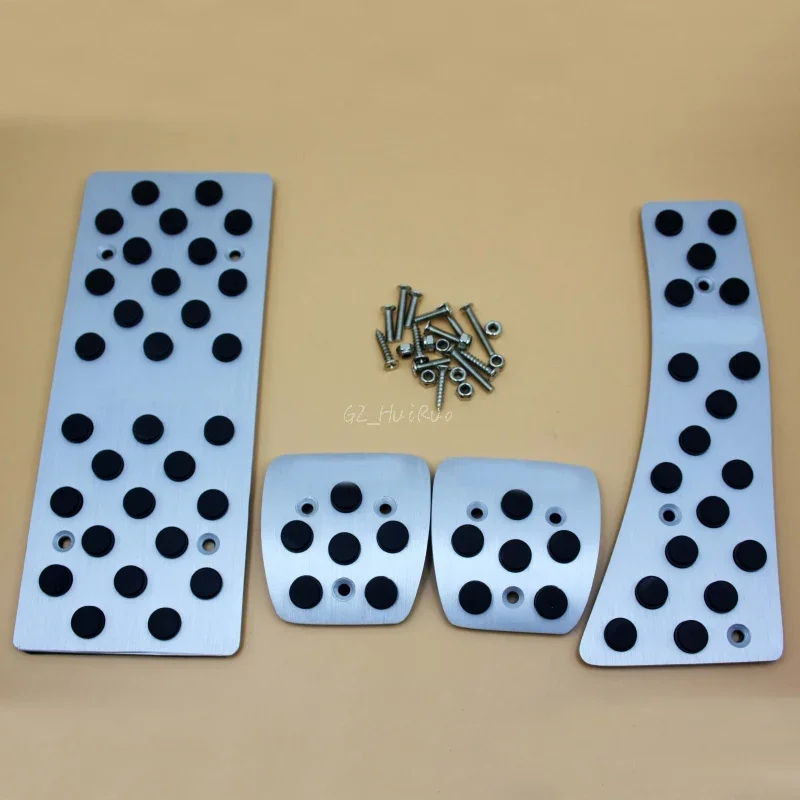 Manual MT LHD Aluminum Pads Pedal Set Gas Brake Footrest 4pcs For Honda CIVIC 2006 2007 2008 2009 2010 2011 Car Accessories