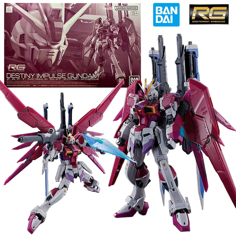 

Bandai PB RG Destiny Impulse Gundam 1/144 14Cm Anime Original Action Figure Model Kit Assemble Toy Birthday Gift Collection