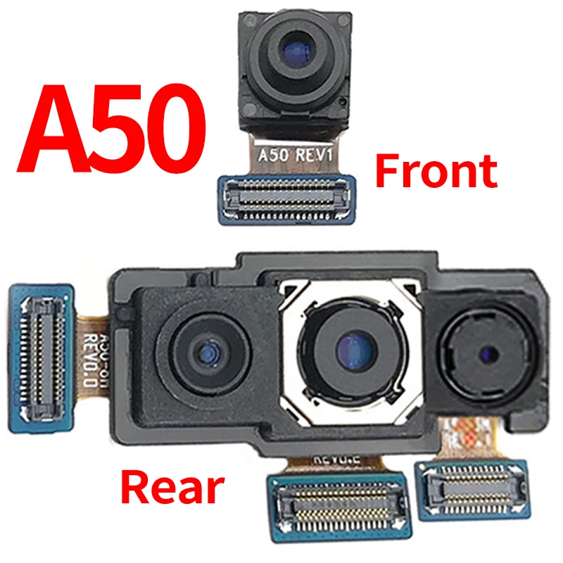 For Samsung Galaxy A50 A505 A505F SM-A505F Camera Rear Front Flex Cable IC Connector Big Small Motherboard Replacement