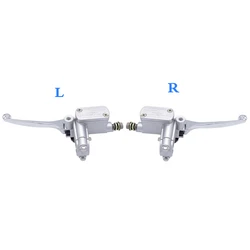 1 Pair Universal Motorcycle Hydraulic Brake Master Cylinder Clutch Lever Right Left Hand Brake Pump Master Cylinder For Honda