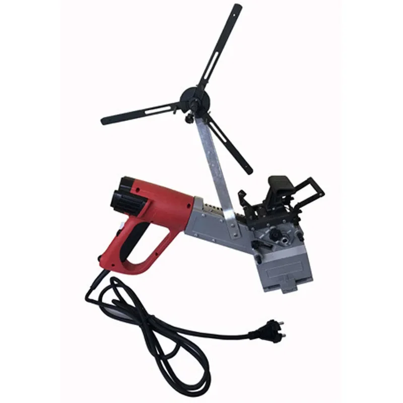 MT985 Portable Edge Banding Machine Curve Straight Manual Edge Bander Woodworking Tool With Manual Trimme and Aligner