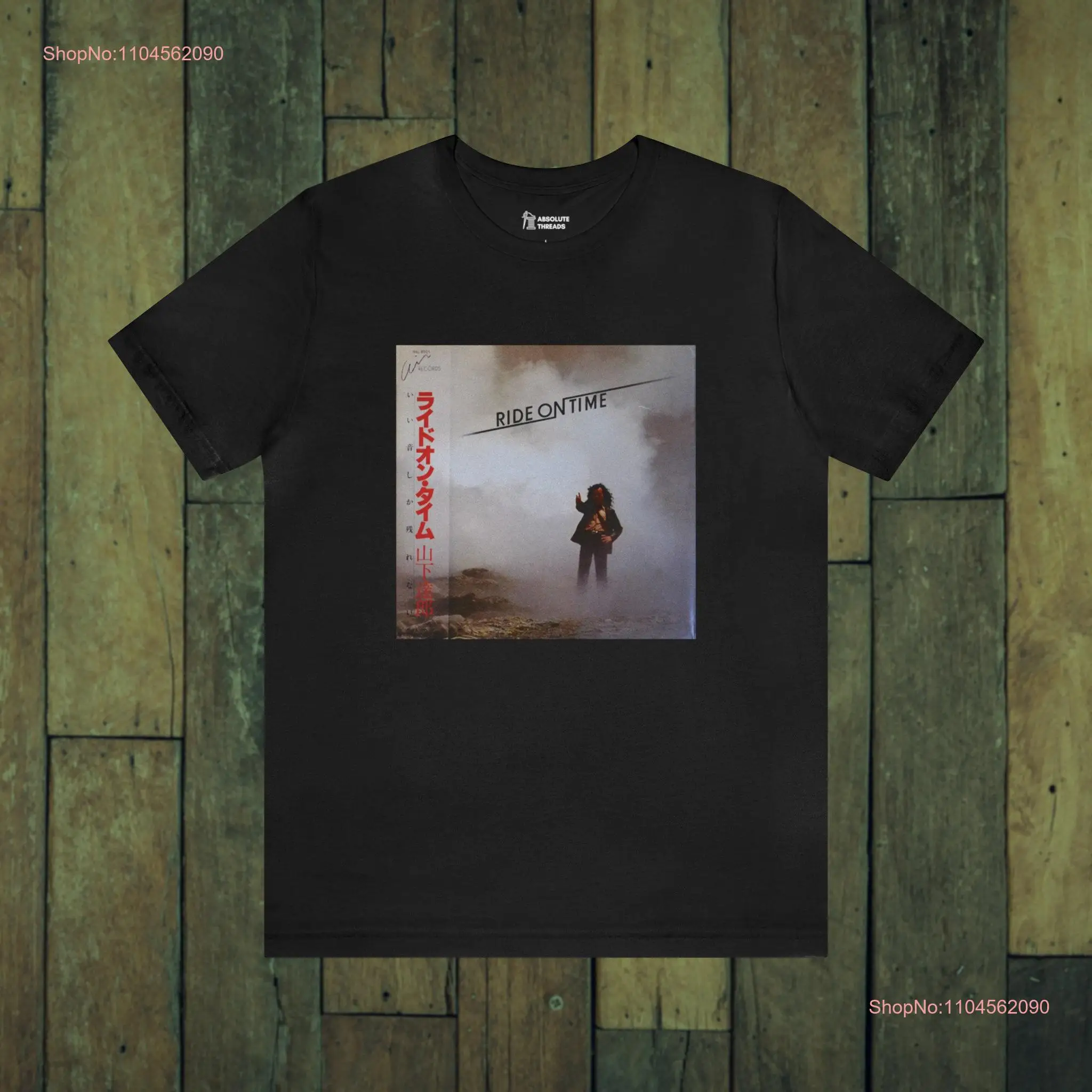 Ride on Time T Shirt by Tatsuro Yamashita Album Cover long or short sleeves