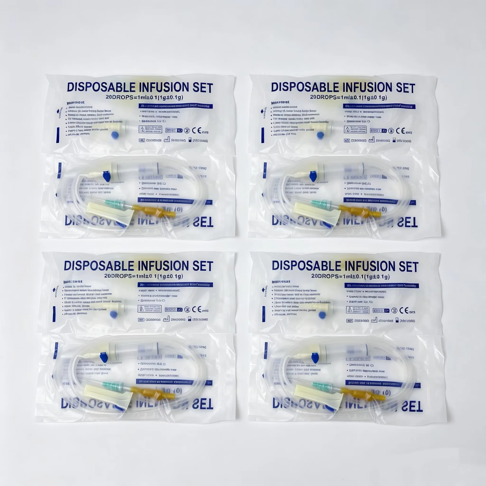 21G screw mouth disposable infusion set for animal use, pet animal suspension needle, hanging saline drip hose