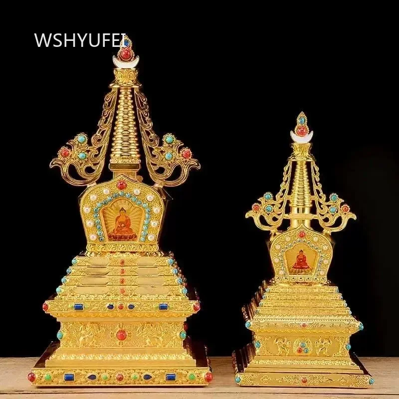 Stupa of Relics Bodhi Pagoda Xizang Tibetan Pagoda Decorations Household Offerings of Tantric Offerings Ethnic Products Pagoda
